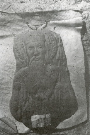 Παράσταση αγίου πάνω σε ψωμί